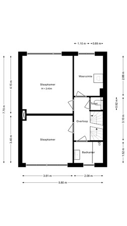 Floor plan - Allerheiligenweg 59x, 4834 TN Breda 